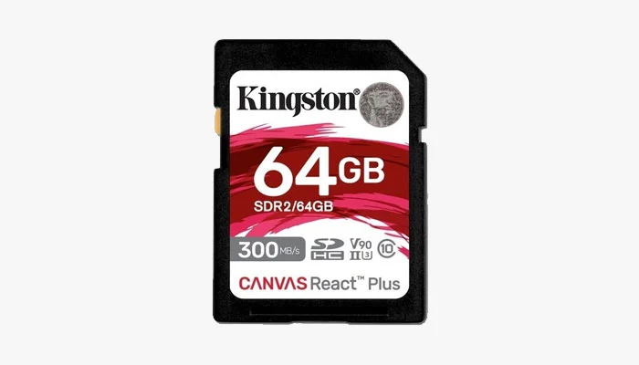 Cartão Memória Kingston Sd Xc 64gb React Plus 300mb/s Uhs-ii