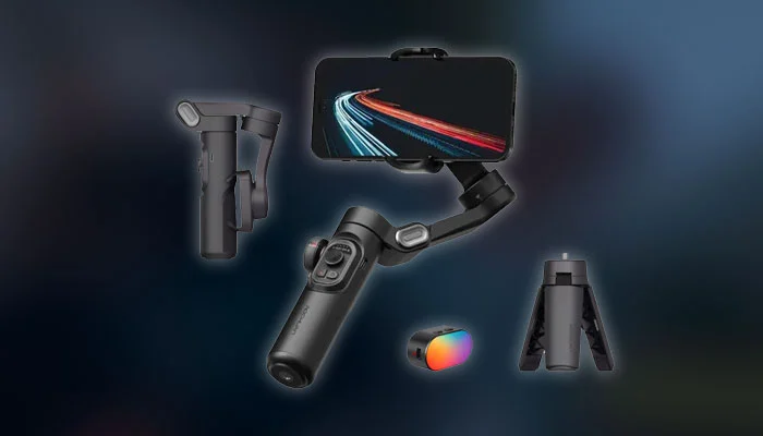 Aochuan Smart XE gimbal estabilizador para celular em uso