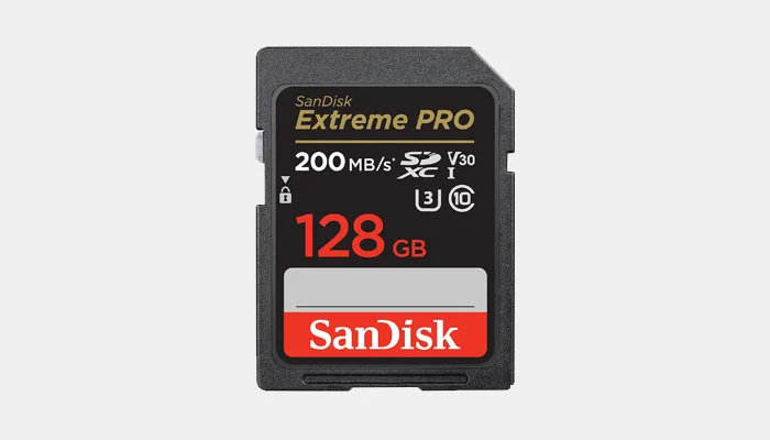 Cartão SanDisk Extreme Pro SDXC UHS-I para gravações 4K na Sony ZV-E10