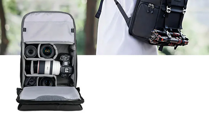 Acesso Lateral Rápido da Mochila K&F Concept Beta 20L