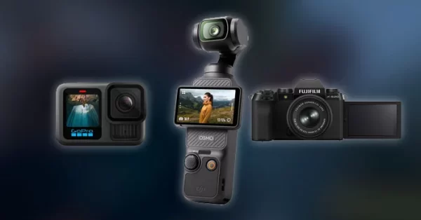 As 5 melhores câmeras para vlog: Sony ZV-E10, DJI Osmo Pocket 3, Canon M50 Mark II, GoPro Hero13 Black, Fujifilm X-S20
