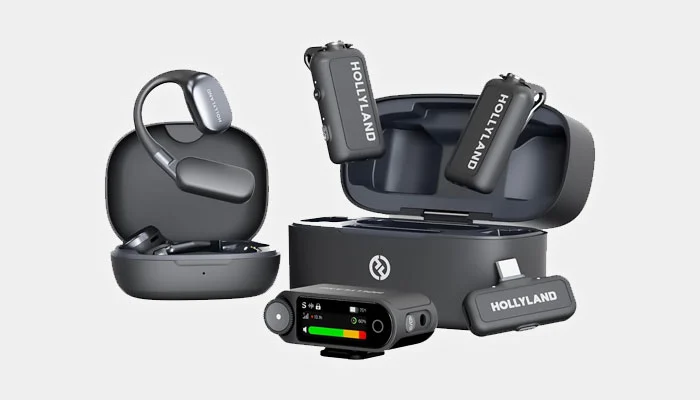 Design compacto e leve do microfone Hollyland Lark Max 2