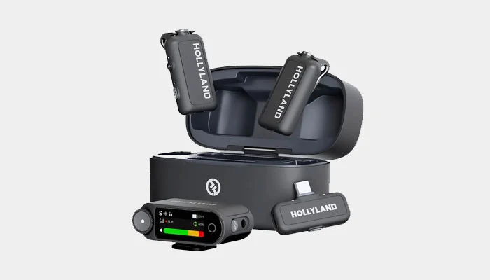 Case de carregamento do Hollyland Lark Max 2 com receptores 