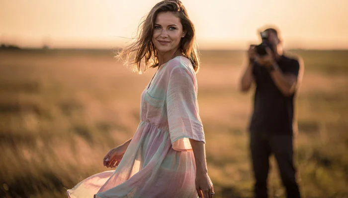 Ensaio fotográfico feminino feito ao ar livre