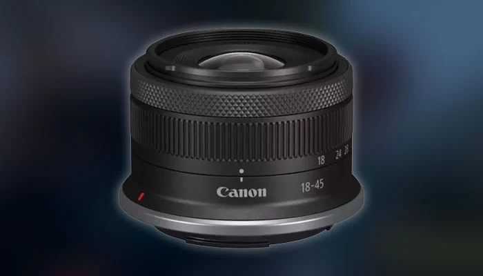 A lente preta Canon RF-s 18-45mm F4.5-6.3 Is Stm é ideal para começar no mundo sem espelho APS-C da série EOS R